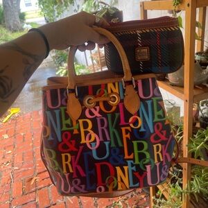 Dooney and Bourke handbag and coin purse wallet bundle